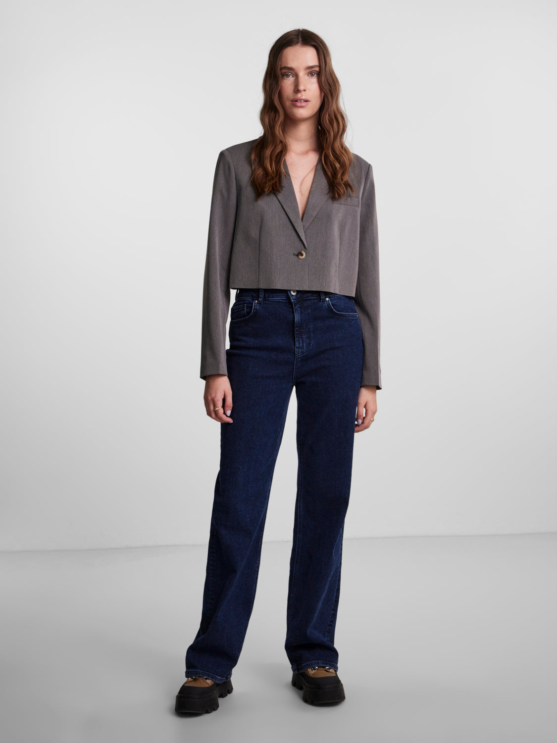 PCJEREMY Blazer - Grey Melange